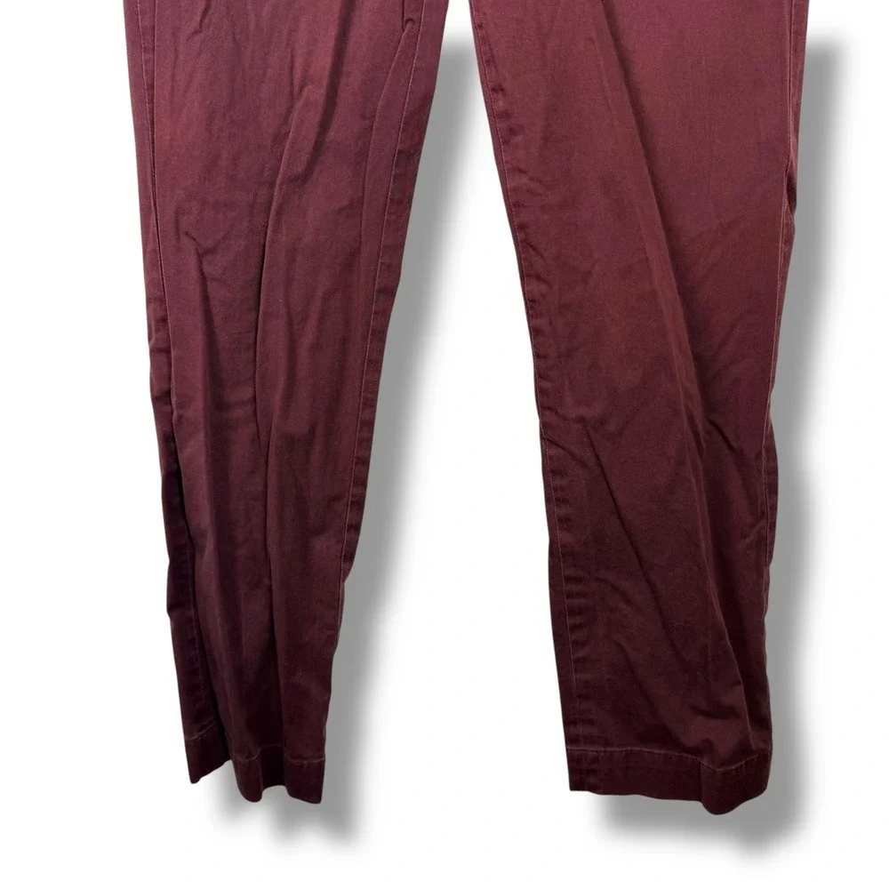 Polo Ralph Lauren Chino Pants Men 30/30 Burgundy Maroon Stretch Classic Fit Prep